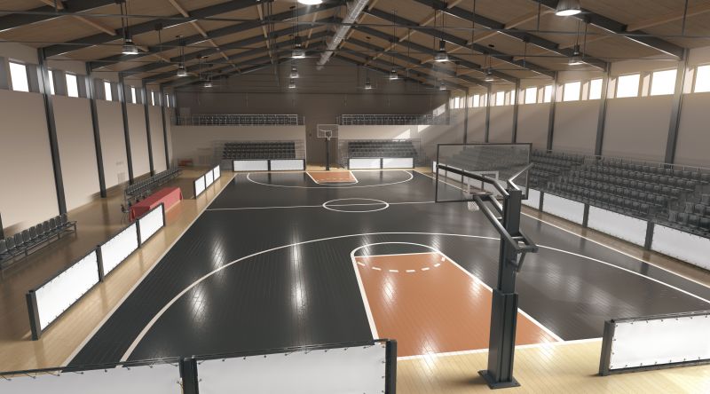 Indoor Basketball Court Features