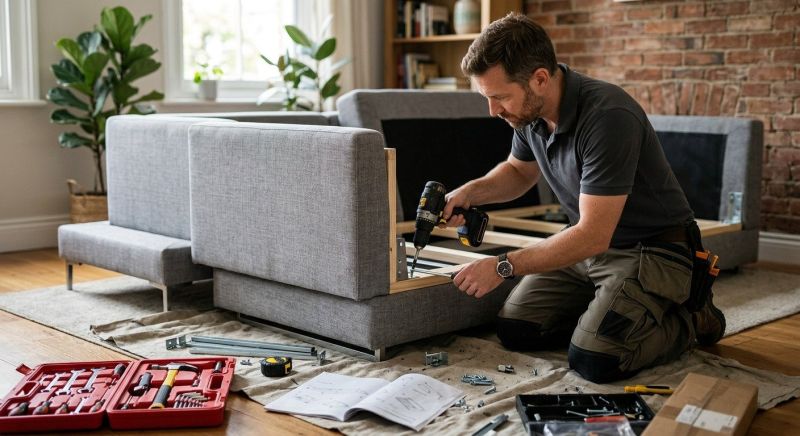 Couch Assembly in Kansas City, KS